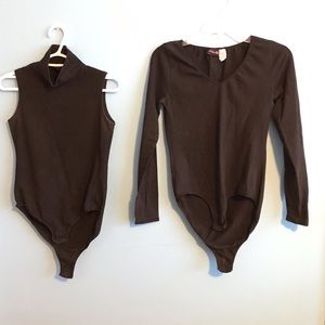 2 Black Shape Fx Bodysuits